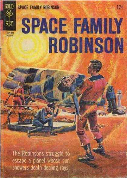 Space Family Robinson 14 - Sun - Death Rays - Escape - Planet - Robinsons