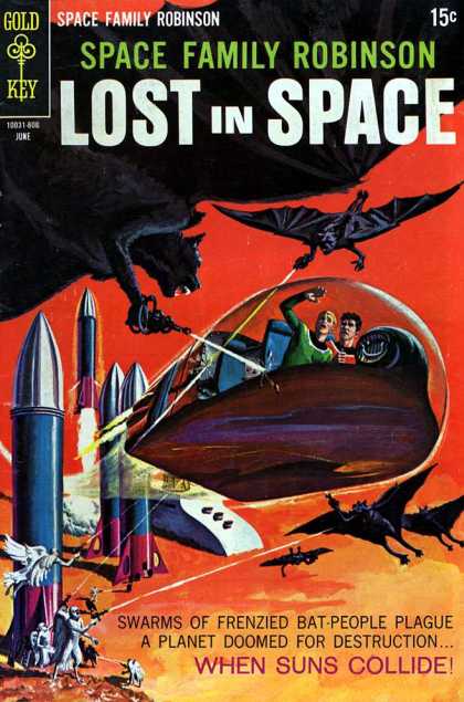 Space Family Robinson 28 - Lost In Space - Bat People - Suns - Rocket - Space Ship