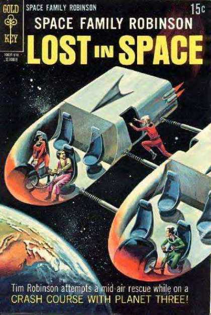 Space Family Robinson 36 - Lost In Space - Space Ship - Mid-air Rescue - Planet 3 - Gold Key