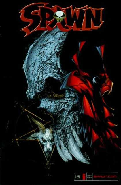 Spawn 125 - Dark - Skull - Magic Symbol - Evil - Red Cape - Greg Capullo