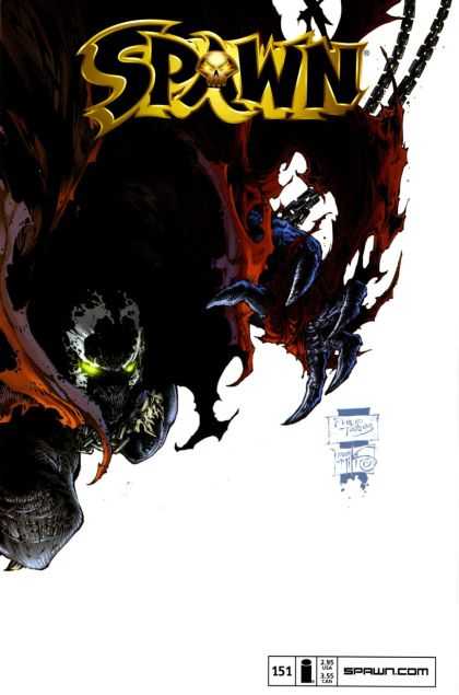 Spawn 151 - Upside Down - Glowing Eyes - Chains - Decay - Gold Skull - Philip Tan