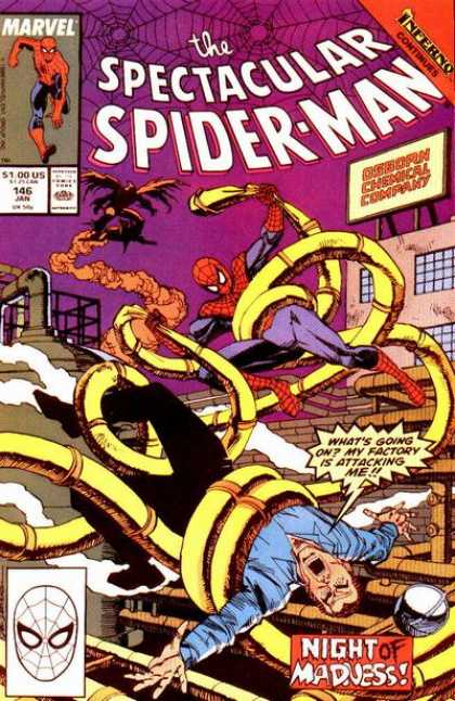 Spectacular Spider-Man (1976) 146 - Spiderman - Goblin - Tha Amazing Spiderman - Night Of Madness - Spiderman Vs Goblin - Sal Buscema