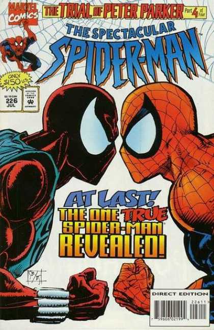 Spectacular Spider-Man 1976 226 - At Last - True - Revealed - Confrontation - Trial - Bill Sienkiewicz, Sal Buscema