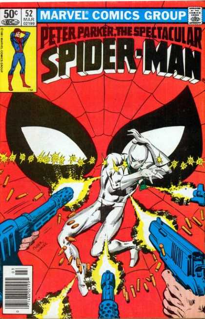 Spectacular Spider-Man (1976) 52 - Marvel - Peter Parker - Guns - Shell Casings - Mask - Bob Wiacek, Frank Miller