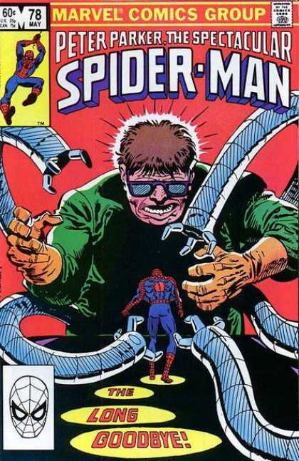 Spectacular Spider-Man (1976) 78 - Evil - Man - Robot Arms - Green Outfit - Hero