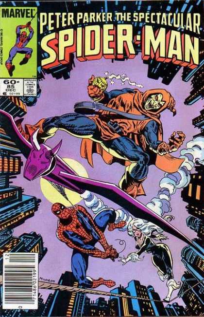 Spectacular Spider-Man (1976) 85 - Fly - Sky - Building - Fight - Force