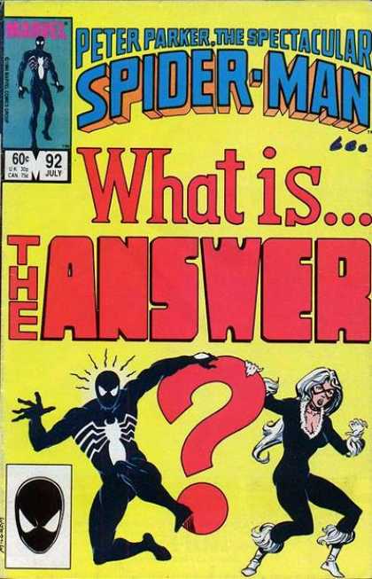 Spectacular Spider-Man (1976) 92 - Peter Parker - What Is The Answer - Costume - Superhero - Mutant