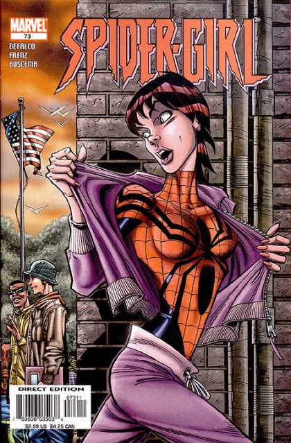 Spider-Girl 73 - Marvel - American Flag - Defalco - Frenz - Buscema