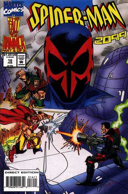 Spider-Man 2099 16 - Marvel Comics - Gun - Superhero - Sword - Direct Edition - Ron Lim, Tom Smith