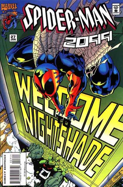 Spider-Man 2099 27 - Spiderweb - Car - Welcome To Nightshade - 27 Jan - Marvel - Jimmy Palmiotti