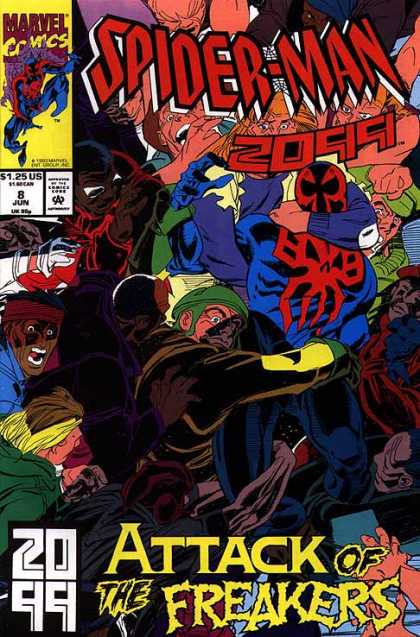Spider-Man 2099 8 - Mob - Held - Attack Of The Freakers - Neck - Hand - Al Williamson, Rick Leonardi