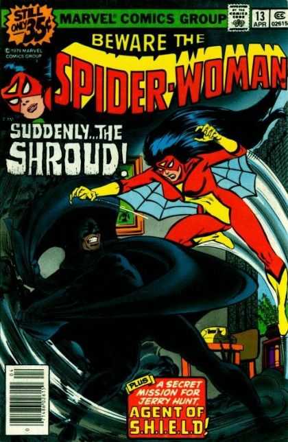 Spider-Woman 13 - Shroud - Spider Web - Telephone - Agent Of Shield - Superhero - Bob McLeod, Carmine Infantino