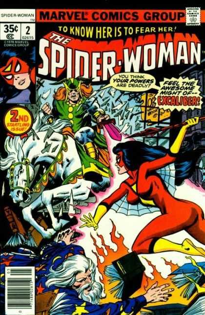 Spider-Woman 2 - Marvel - 35 Cents - Superhero - Horse - Excaliber