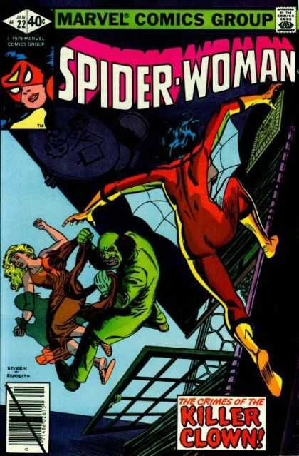 Spider-Woman 22 - Green Mine - Women Falling - Marvel Comics - Super Hero - Fear