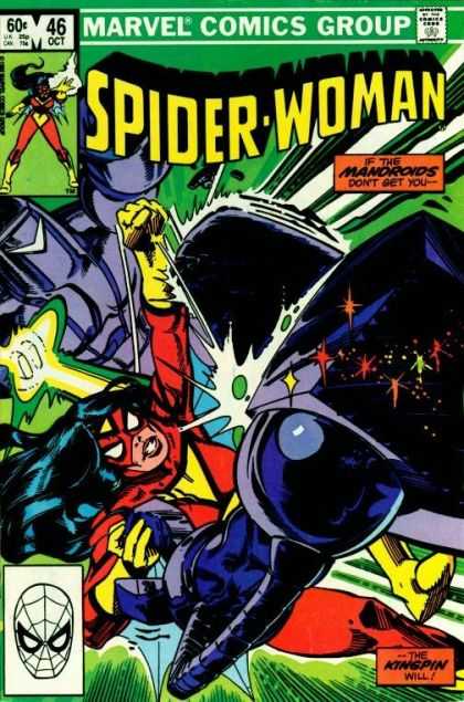 Spider-Woman 46 - Spider Man - Spider Woman - Marvel Comics Group - Mandroids - Kingpin - Steve Leialoha