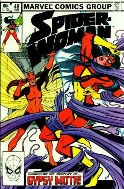 Spider-Woman 48 - 48 Feb - Fighting - Action - Marvel - Gypsy Moth