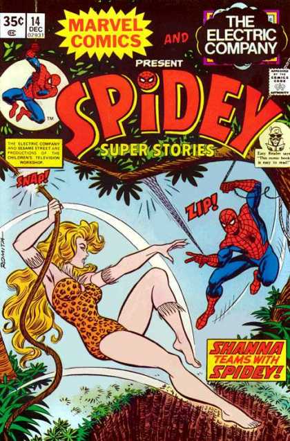 Shanna - Leopard Skin - Amazon - Swing - Zip Spidey Super Stories 14 - Shanna - Leopard Skin - Amazon - Swing - Zip