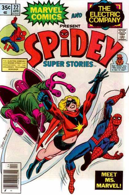Spidey Super Stories 22 - Dr Octopus - Ms Marvel - Spiderman - Electric Company - Superhero