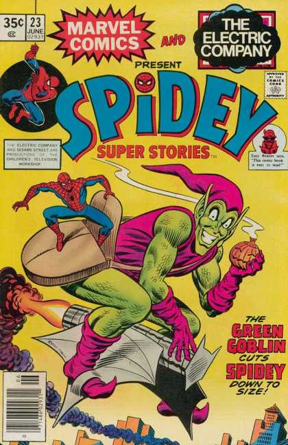 Spider Man - Green Goblin - Smoke - Fire - Bag Spidey Super Stories 23 - Spider Man - Green Goblin - Smoke - Fire - Bag