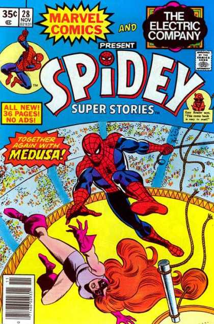 Spidey Super Stories 28 - Spiderman - Circus Girl - Circus - Rope - Rescue
