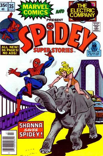 Elephant - Shanna - Bridge - Circus - Traffic Spidey Super Stories 35 - Elephant - Shanna - Bridge - Circus - Traffic