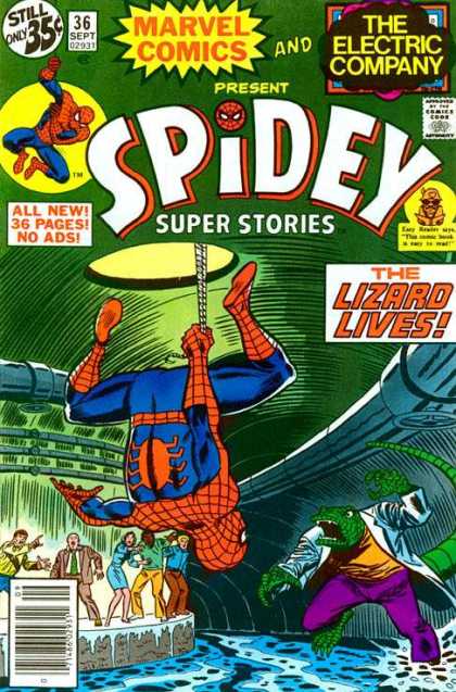 Spidey Super Stories 36 - Spiderman - Lizard - Doctor - Sewer - Regeneration