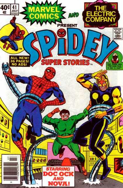 Spidey Super Stories 41 - Marvel - The Electric Company - Comics Code - All New36 Pagesno Ads - Costumes