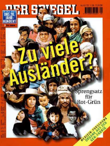 Spiegel - Der SPIEGEL 48/1998 -- Auslï¿½nderpolitik gefï¿½hrdet den sozialen Frieden