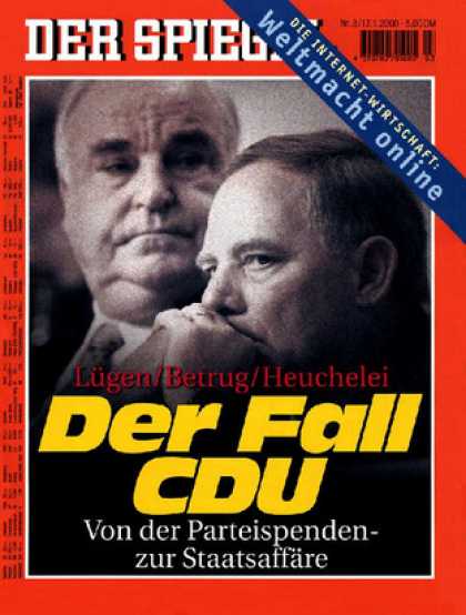 Spiegel - Der SPIEGEL 3/2000 -- Die Lï¿½gengebï¿½ude der CDU / Schï¿½uble-Aussagen der