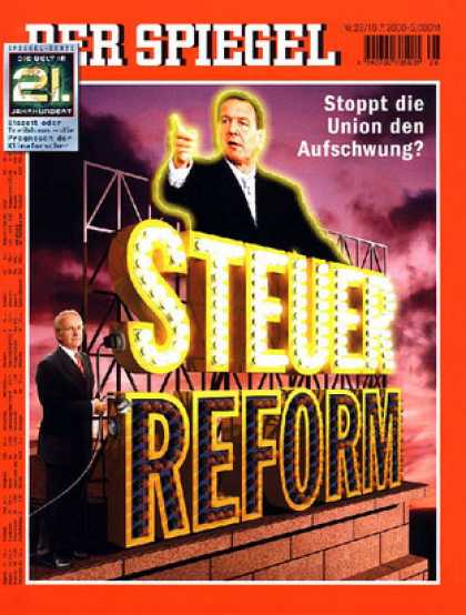 Spiegel - Der SPIEGEL 28/2000 -- Steuerreform: Bricht Schrï¿½der die Blockade der Union?