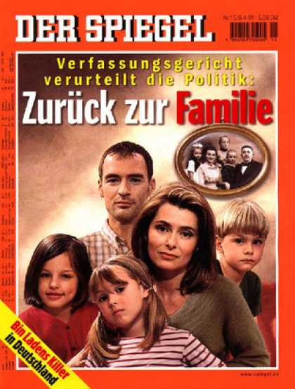 Spiegel - Der SPIEGEL 15/2001 -- BVG-Urteil: Kinder sollen sich wieder lohnen