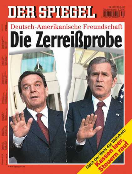 Spiegel - Der SPIEGEL 40/2002 -- Irak-Angriff: Zeitenwende im deutsch-amerikanischen Verh