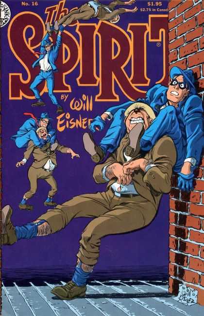 Spirit 16 - Kitchen Sink Press - Mystery - Action - Will Eisner - Brick Wall - Dave Stewart, Will Eisner