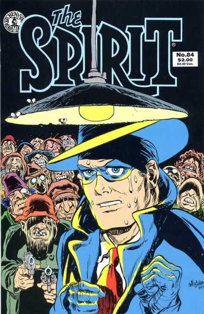 Spirit 84 - Kitchen Sink Comics - Light - Hat - Flies - Guns - Will Eisner