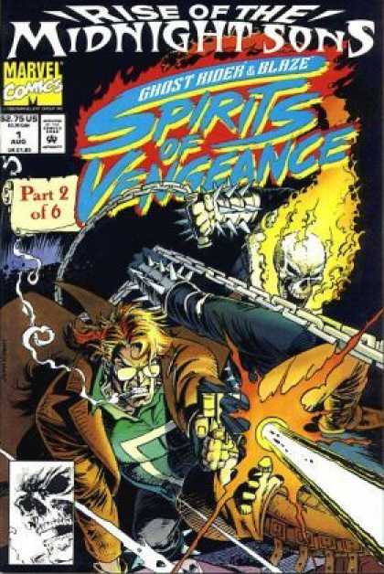 Spirits of Vengeance 1 - Fire - Man - Skull - Gun - Water