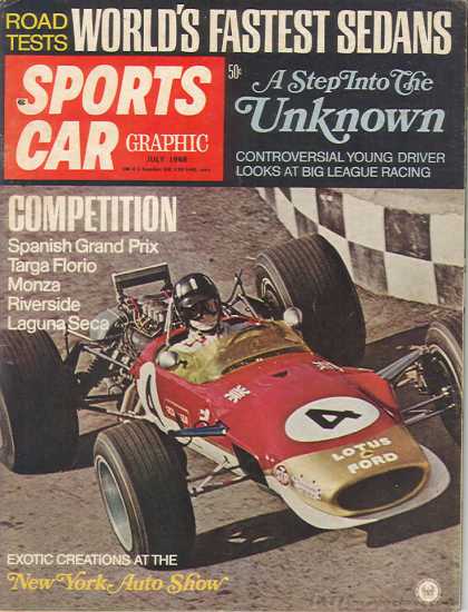 Sports Car Graphic - July 1968