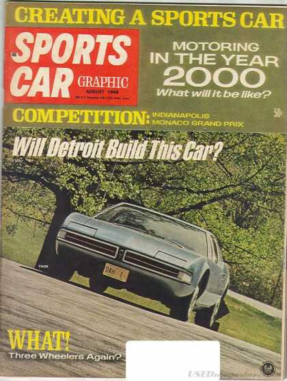 Sports Car Graphic - August 1968