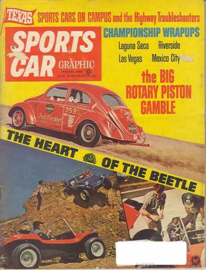 Sports Car Graphic - January 1968