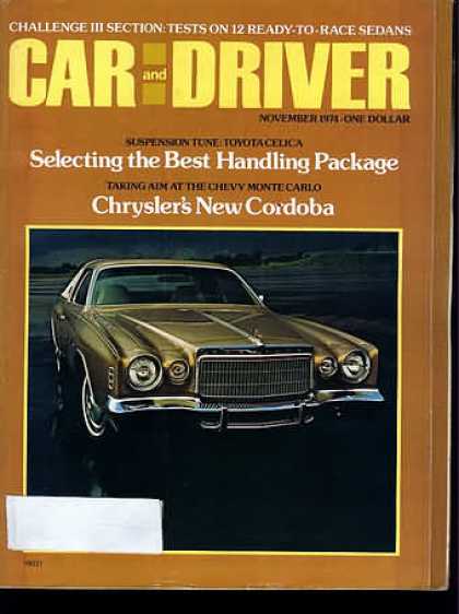 Sports Car Illustrated - November 1974