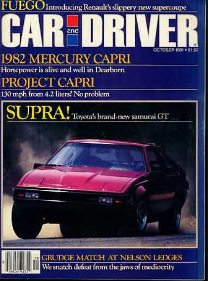 Sports Car Illustrated - October 1981