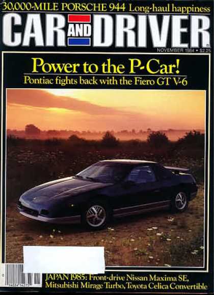 Sports Car Illustrated - November 1984
