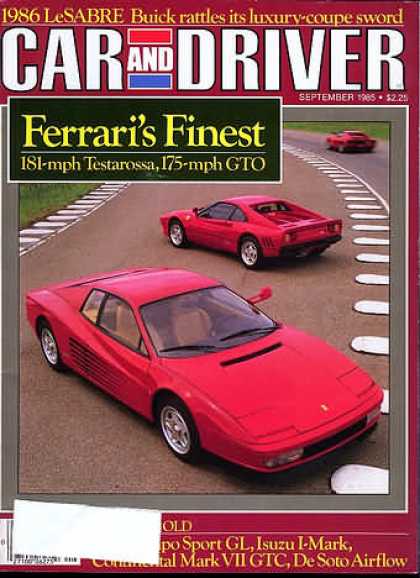 Sports Car Illustrated - September 1985