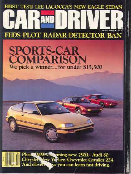 Sports Car Illustrated - April 1988