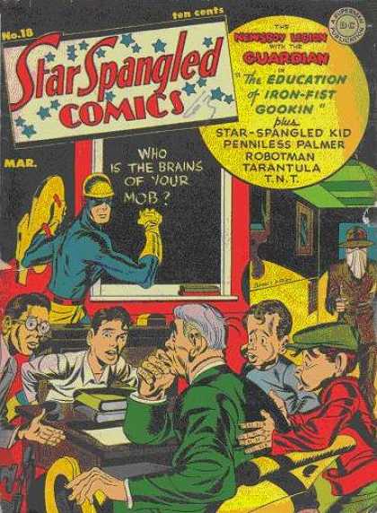 Star Spangled Comics 18 - March - Ten Cents - The Guardian - Iron-fist Gookin - Chalkboard - Jack Kirby, Joe Simon
