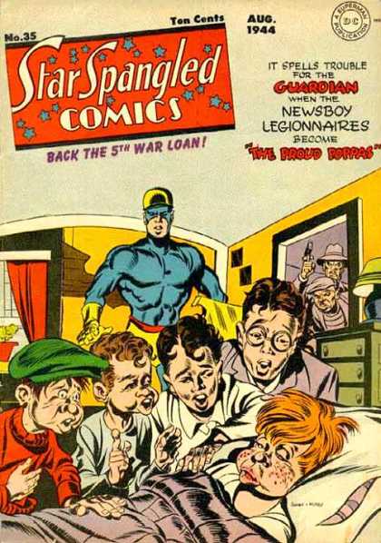 Star Spangled Comics 35 - The Proud Poppas - Newsboy Legionnaires - The Guardian - Back The 5th War Loan - Sick