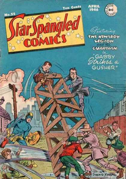 Star Spangled Comics 55 - The Newsboy Legion - The Guardian - Gabby Strikes A Gusher - Oil Well - Men In Suits