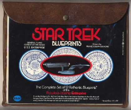 Star Trek Books - Star Trek Blueprints: The Complete Set of 12 Authentic Blueprints of the Fabulou
