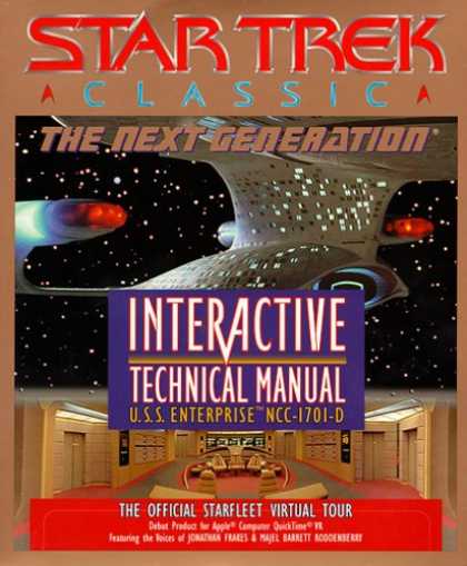 Star Trek Books - Star Trek Classic: The Next Generation Interactive Technical Manual U.S.S. Enter