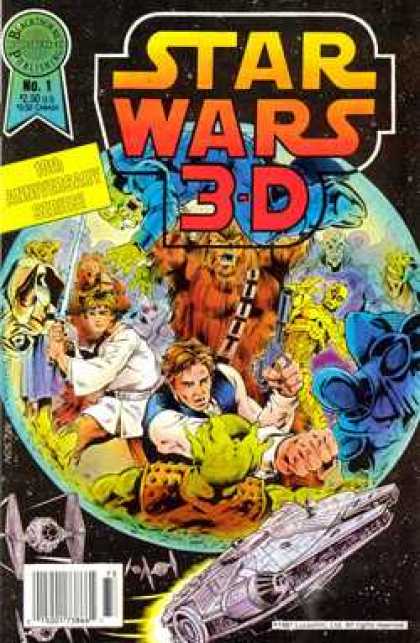 Star Wars 3-D 1 - War - Space - Battle - 3-d - Skywalker