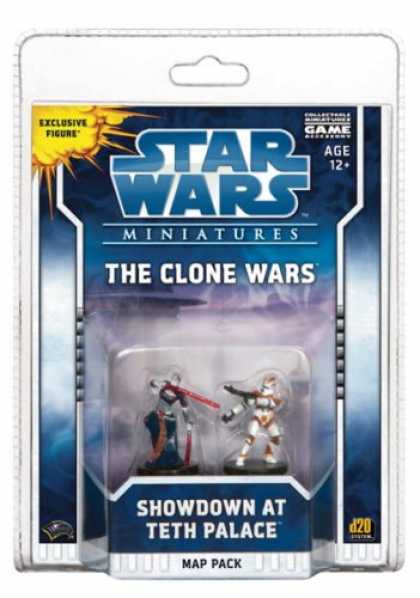 Star Wars Books - The Clone Wars: Showdown at Teth Palace: A Star Wars Miniatures Map Pack (Star W